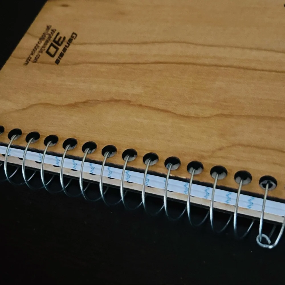 🪷 Laughing Buddha Artisan Handmade Wooden Notebook